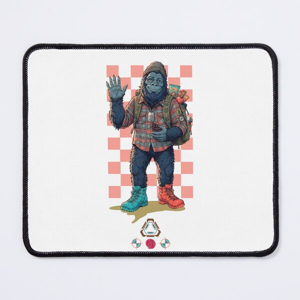 Item preview, Hiking Bigfoot - Trail Cryptid Club designed and sold by Whimsy Trail Co.