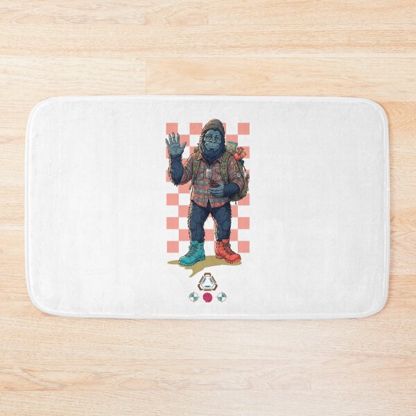 Item preview, Hiking Bigfoot - Trail Cryptid Club designed and sold by Whimsy Trail Co.