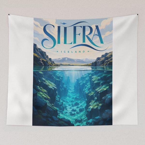 Item preview, Silfra Iceland Rift Waters in Thingvellir National Park designed and sold by Places On Earth.
