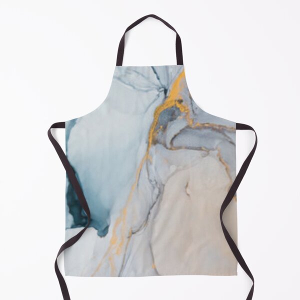 Item preview, Blue and Gold Alcohol Ink Abstract Marble Texture Wall Art designed and sold by LuxocaDesigns24.