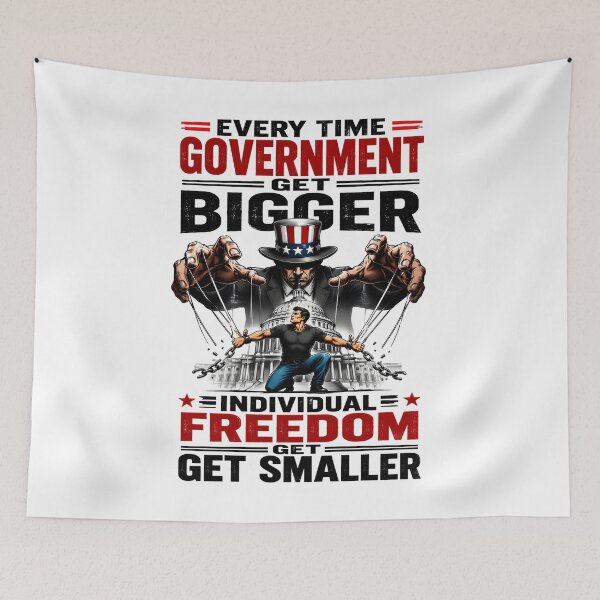 Item preview, Every Time Goverment Get Bigger Individual Freedom Get Smaller designed and sold by KLERIKSTORE.