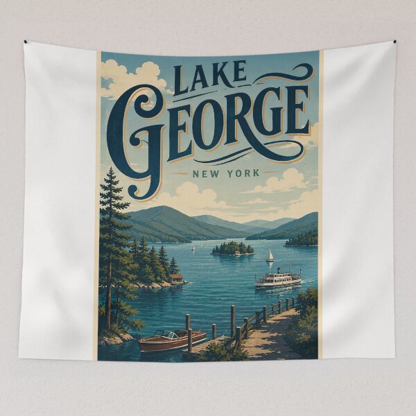 Item preview, Lake George New York Adirondack Mountains and Island Waters designed and sold by Places On Earth.