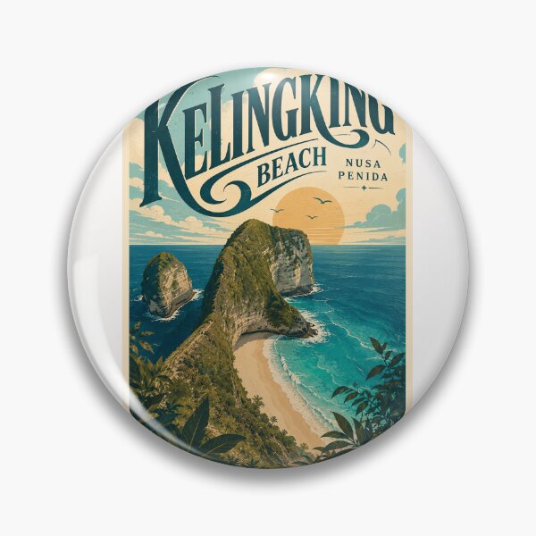 Item preview, Kelingking Beach Nusa Penida Bali Cliffs Above Indian Ocean designed and sold by Places On Earth.