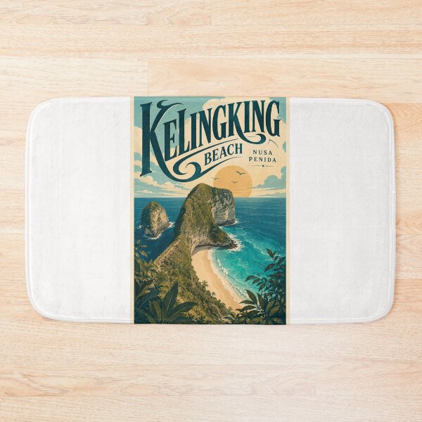 Item preview, Kelingking Beach Nusa Penida Bali Cliffs Above Indian Ocean designed and sold by Places On Earth.