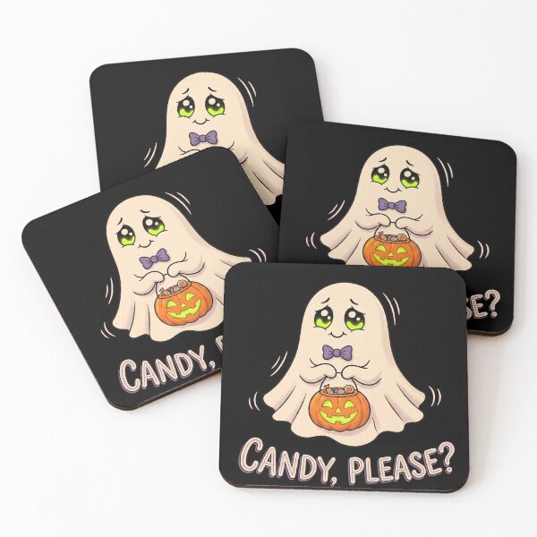 Item preview, Candy Please Cute Ghost Halloween Trick or Treat designed and sold by Sekla-Studio.