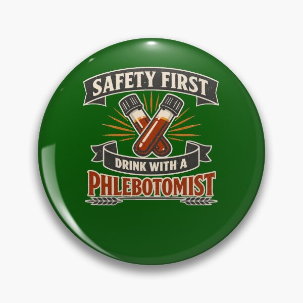 Item preview, Safety First Drink With A Phlebotomist Vintage Funny designed and sold by Timeless Junction.