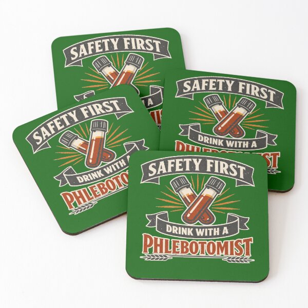 Item preview, Safety First Drink With A Phlebotomist Vintage Funny designed and sold by Timeless Junction.