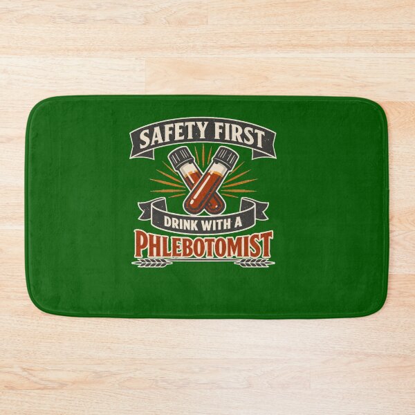 Item preview, Safety First Drink With A Phlebotomist Vintage Funny designed and sold by Timeless Junction.