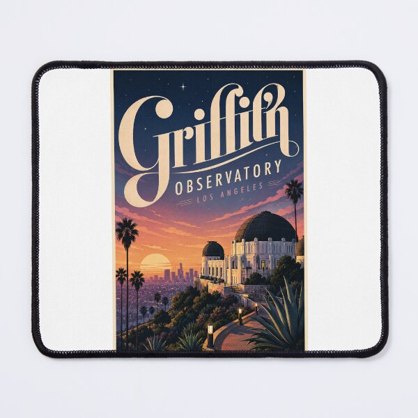 Item preview, Griffith Observatory Los Angeles Sunset with Hollywood Hills Skyline designed and sold by Places On Earth.