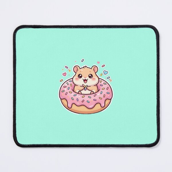 Item preview, Kawaii Hamster Donut Cute Dessert Animal designed and sold by Tinydoodlenest .