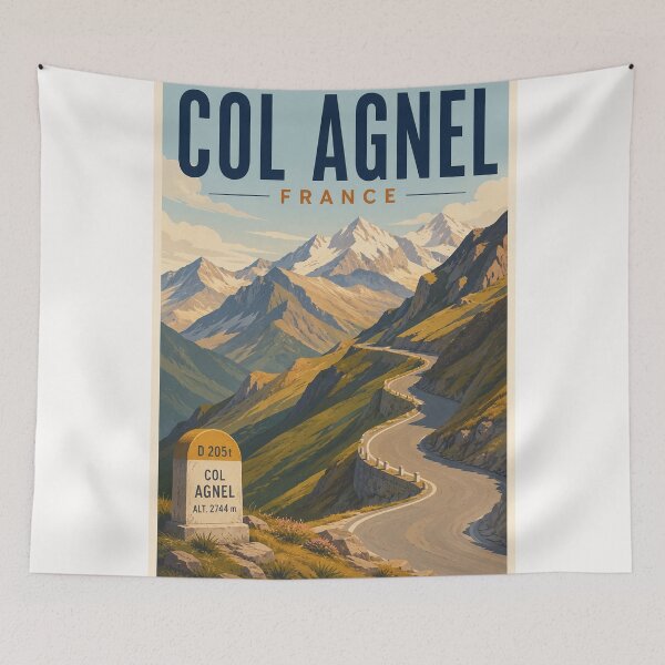 Item preview, Col Agnel France Alpine Pass Through the Cottian Alps designed and sold by Places On Earth.