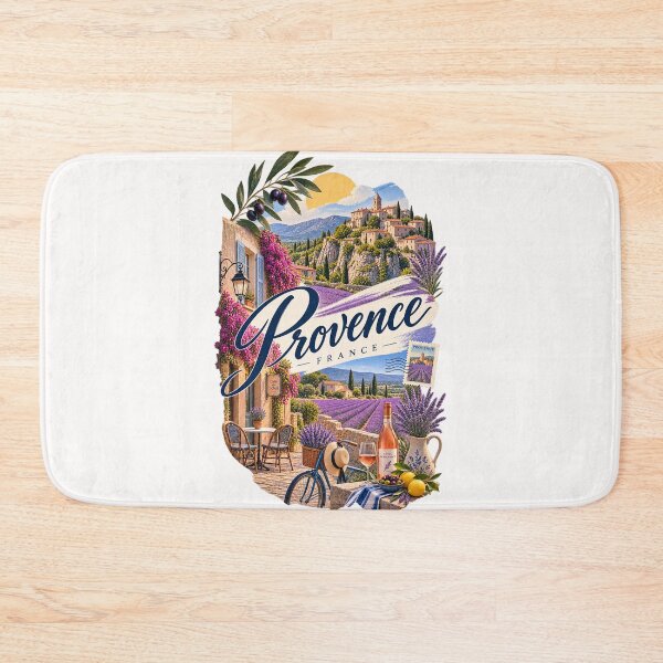 Item preview, Provence France Lavender Fields and Hilltop Village designed and sold by Places On Earth.