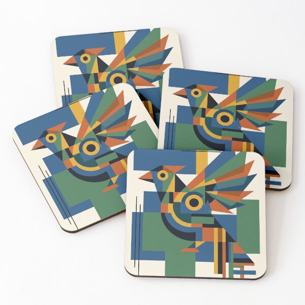 Item preview, Geometric Bauhaus Bird Modern Abstract Art designed and sold by Form Haus.