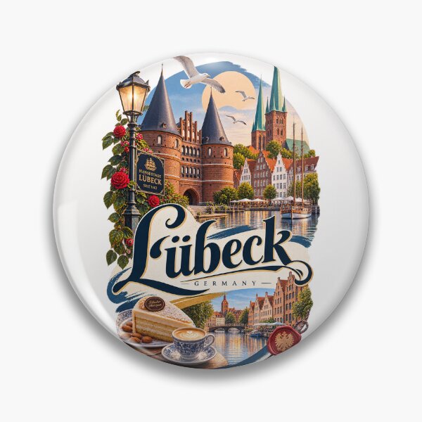 Item preview, Lübeck Germany Holstentor and Historic Hanseatic Old Town designed and sold by Places On Earth.