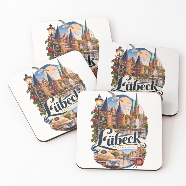 Item preview, Lübeck Germany Holstentor and Historic Hanseatic Old Town designed and sold by Places On Earth.