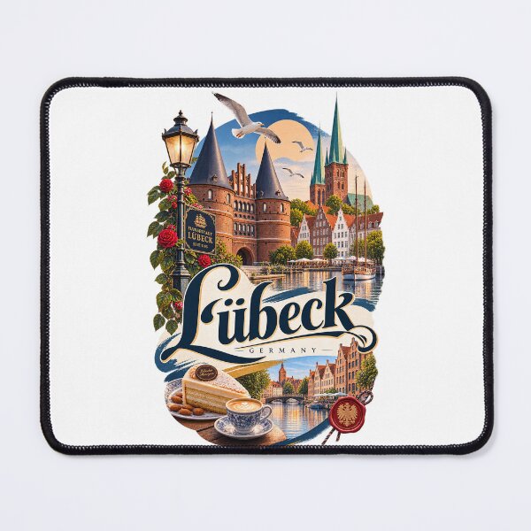 Item preview, Lübeck Germany Holstentor and Historic Hanseatic Old Town designed and sold by Places On Earth.