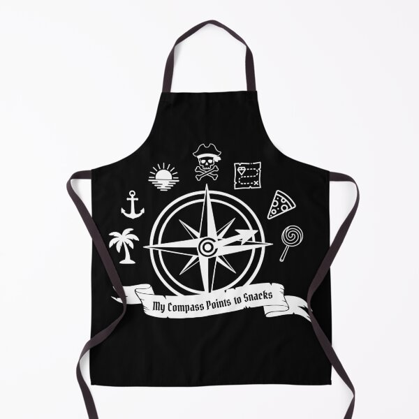 Item preview, My Compass Points to Snacks - Pirate Compass (Dark) designed and sold by castle-threads.