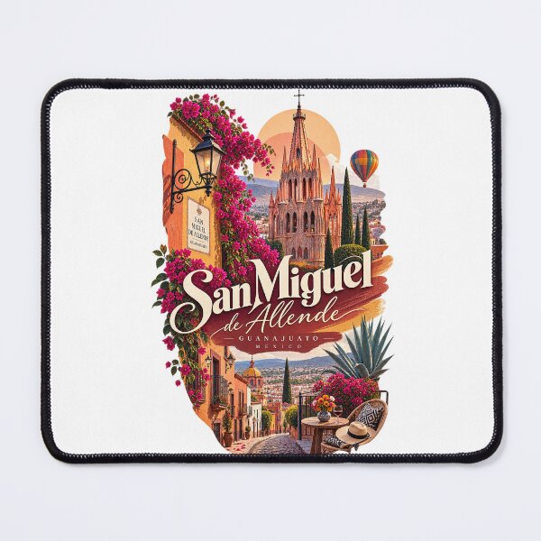 Item preview, San Miguel de Allende Guanajuato with Parroquia Skyline designed and sold by Places On Earth.