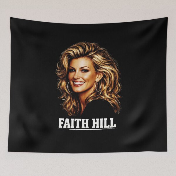 Artikelvorschau, Faith Hill, 90er-Jahre-Country-Glamour, Retro-Nashville-Porträtgrafik entworfen und verkauft von bilgeoisa.