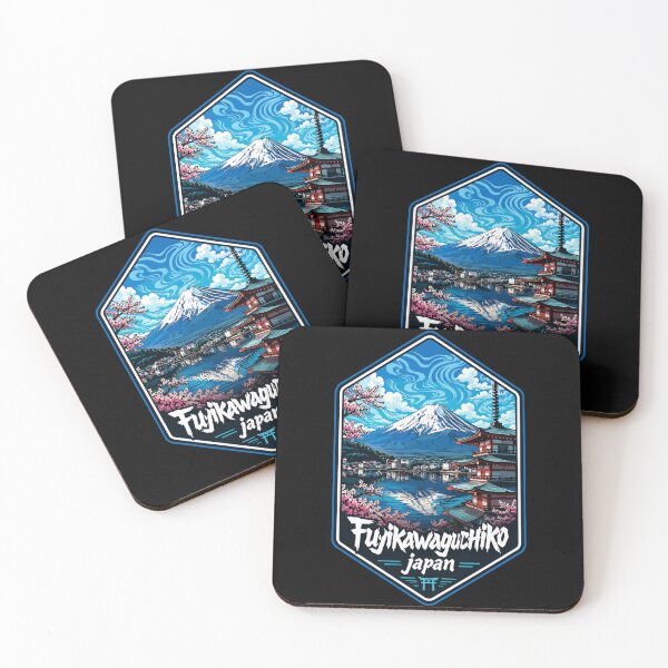 Item preview, Fujikawaguchiko Mount Fuji Trippy Japan Travel designed and sold by TomFrontierArt.