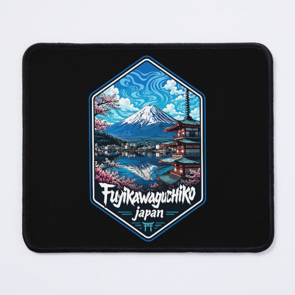 Item preview, Fujikawaguchiko Mount Fuji Trippy Japan Travel designed and sold by TomFrontierArt.