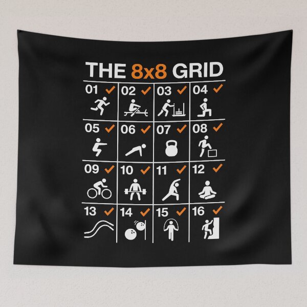 Item preview, Functional Fitness Matrix - Cross Training Athlete Workout Grid designed and sold by SplashTastic.