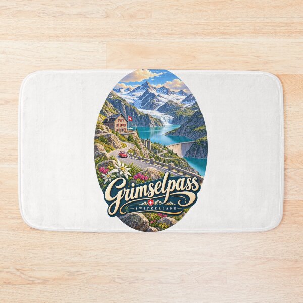 Item preview, Grimsel Pass Switzerland Alpine Road Above Turquoise Reservoirs designed and sold by Places On Earth.