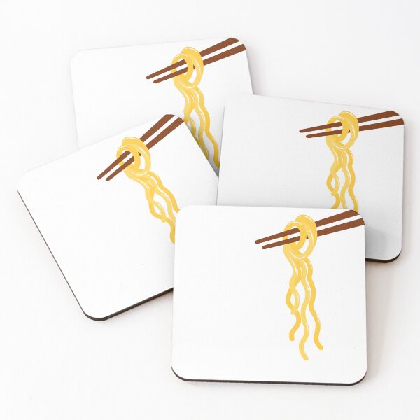 Item preview, Asian Noodles Twirled on Chopsticks – Food Illustration designed and sold by EmeraldeaArt.