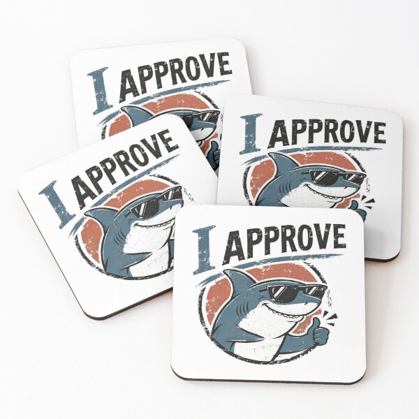 Item preview, I Approve Cool Shark Ocean Lover Marine Life Fan Humor designed and sold by RetroMini2026.
