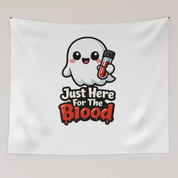Item preview, Just Here For The Blood Cute Halloween Phlebotomist designed and sold by Timeless Junction.