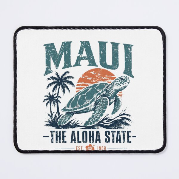 Item preview, Maui The Aloha State Hawaii Sea Turtle Ocean Lover Vacationer designed and sold by RetroMini2026.