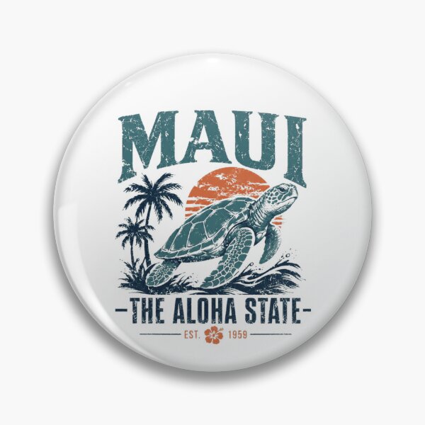 Item preview, Maui The Aloha State Hawaii Sea Turtle Ocean Lover Vacationer designed and sold by RetroMini2026.