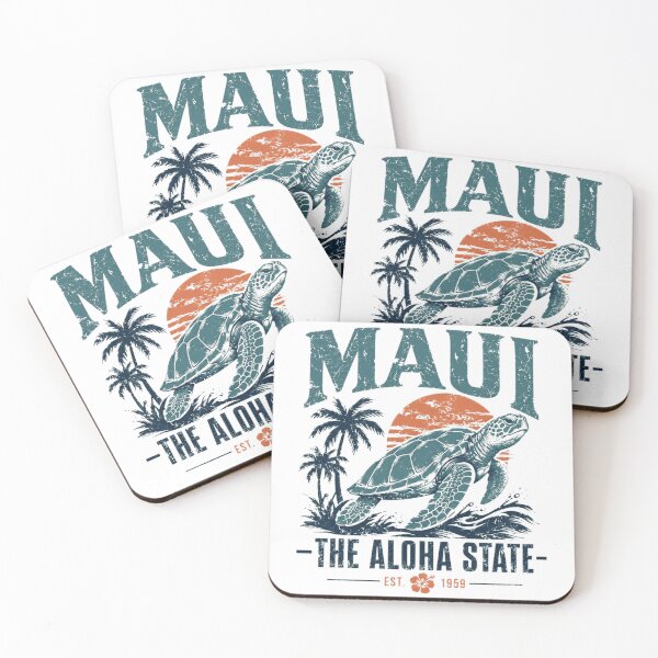 Item preview, Maui The Aloha State Hawaii Sea Turtle Ocean Lover Vacationer designed and sold by RetroMini2026.