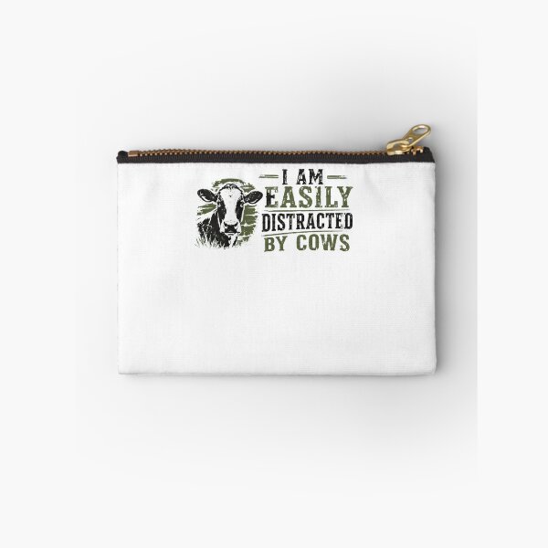 Item preview, I Am Easily Distracted By Cows Funny Farmer Rancher Cow Lover designed and sold by HumansStuck12.