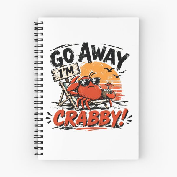 Item preview, Go Away I'm Crabby Funny Beach Vacation Crab Ocean Lover designed and sold by RetroMini2026.