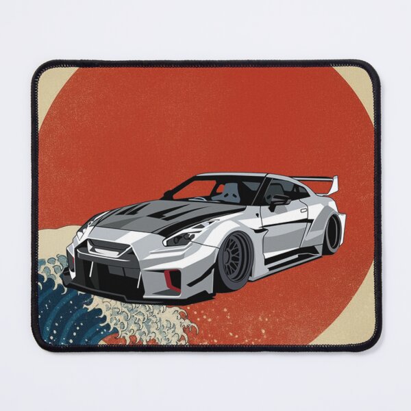 Item preview, Retro Japanese JDM Nissan GTR Kanagawa Wave Poster designed and sold by Nexttra.