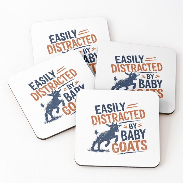 Item preview, Easily Distracted By Baby Goats Farm Animal Lover designed and sold by HumansStuck12.