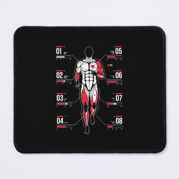 Item preview, Athletic Biometric Telemetry - Muscular Anatomy Runner HUD designed and sold by SplashTastic.