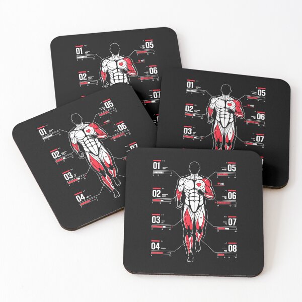 Item preview, Athletic Biometric Telemetry - Muscular Anatomy Runner HUD designed and sold by SplashTastic.