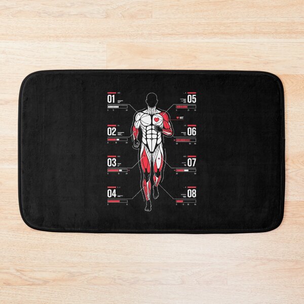 Item preview, Athletic Biometric Telemetry - Muscular Anatomy Runner HUD designed and sold by SplashTastic.