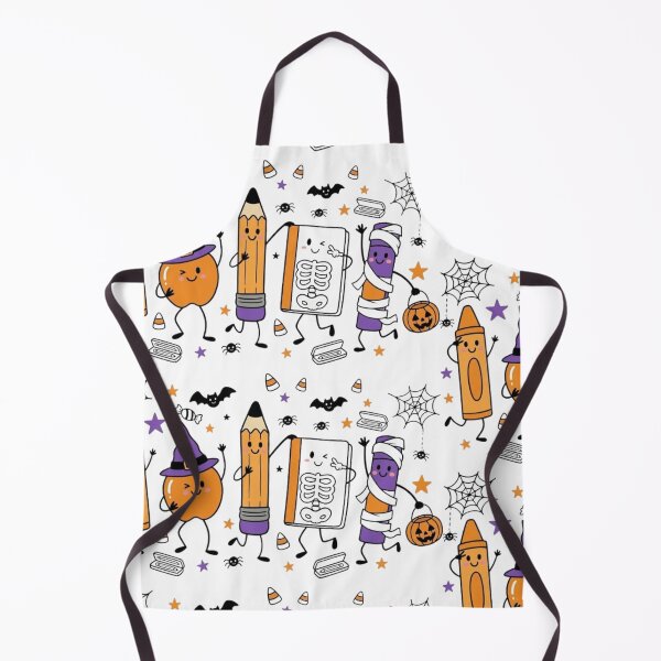 Item preview, Cute Halloween Teacher Doodles Shirt, Crayon Apple Pencil Book Mummy Crayon Tee, Spooky Teacher Shirt, Back to School Halloween Gift designed and sold by Ditstyle.