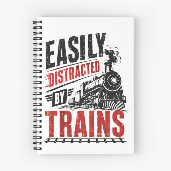 Item preview, Easily Distracted By Trains Railfan Locomotive Enthusiast designed and sold by HumansStuck12.