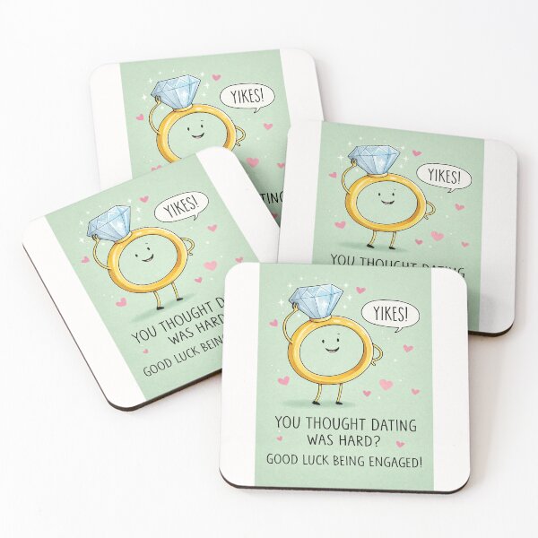 Item preview, Funny Engagement Congratulations with Diamond Ring and Dating Humor designed and sold by Places On Earth.
