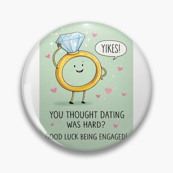 Item preview, Divertidas felicitaciones de compromiso con anillo de diamantes y humor sobre citas. designed and sold by Places On Earth.
