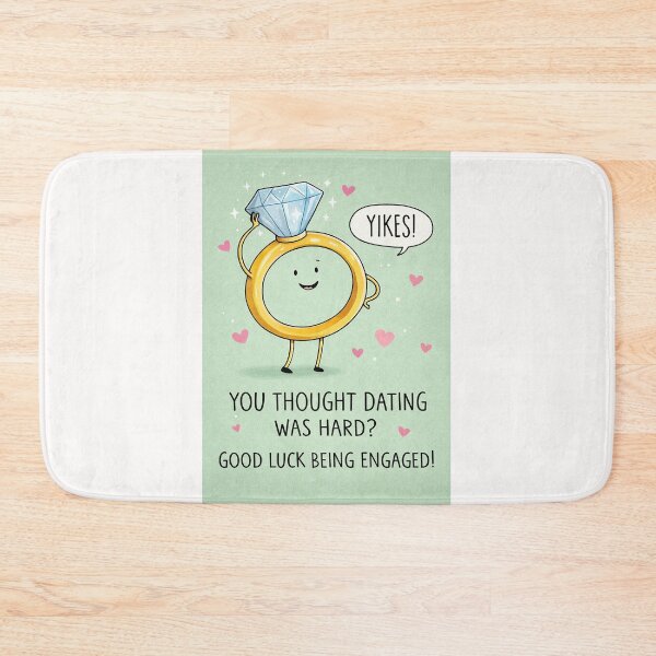 Item preview, Funny Engagement Congratulations with Diamond Ring and Dating Humor designed and sold by Places On Earth.