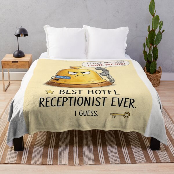 Item preview, Funny Hotel Receptionist Appreciation with Reception Bell and Work Humor designed and sold by Places On Earth.