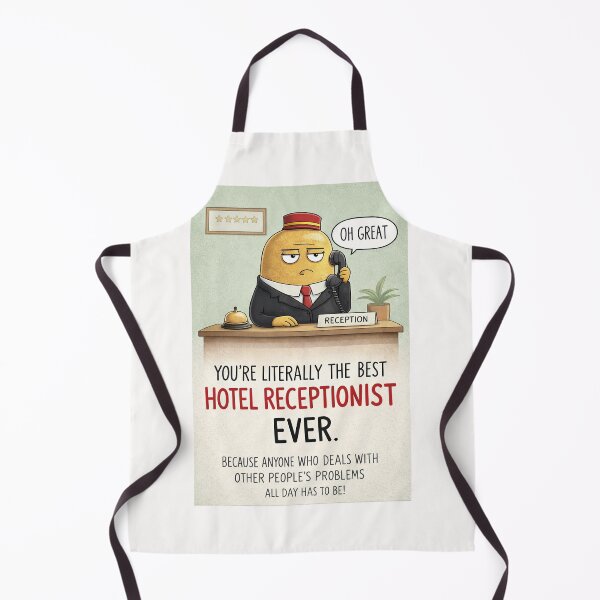 Item preview, Best Hotel Receptionist Appreciation with Front Desk and Guest Service Humor designed and sold by Places On Earth.