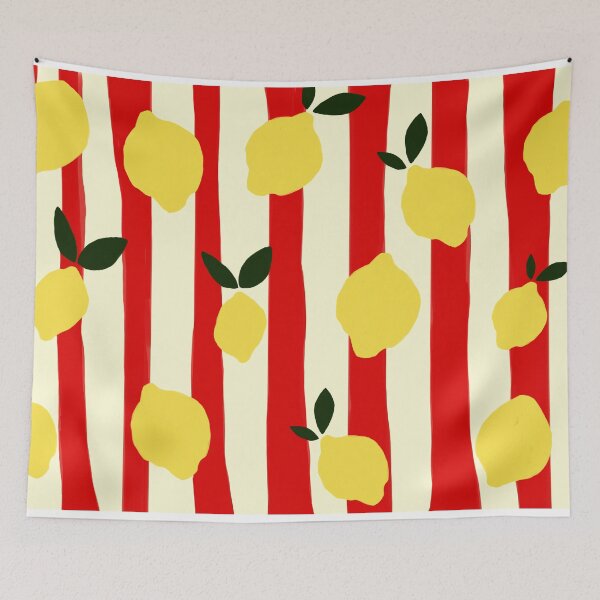 Item preview, more lemons and cute stripes designed and sold by mariposa.studio.