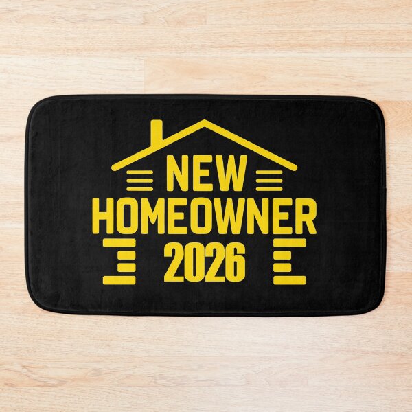 Item preview, New Homeowners 2026 yellow Modern Silhouette designed and sold by EmeraldeaArt.