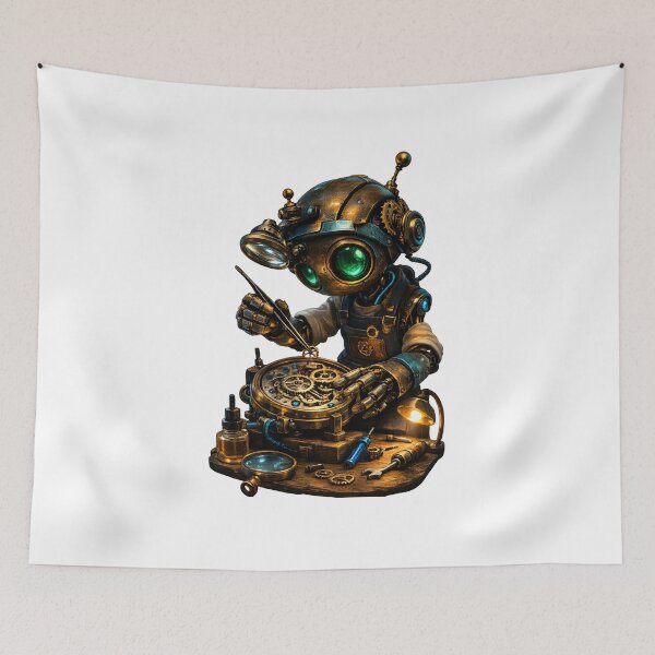 Item preview, Steampunk Robot Clockmaker designed and sold by Yomere.